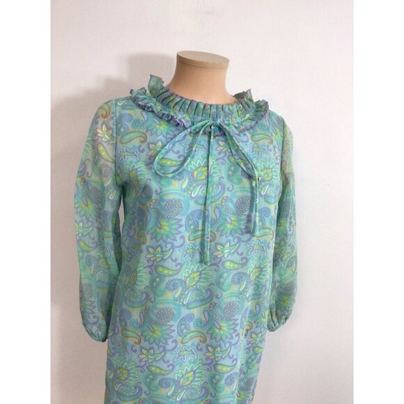 Zazie Vintage Mod 70’s Dress Designed in London Womens Small - Picture 8 of 9